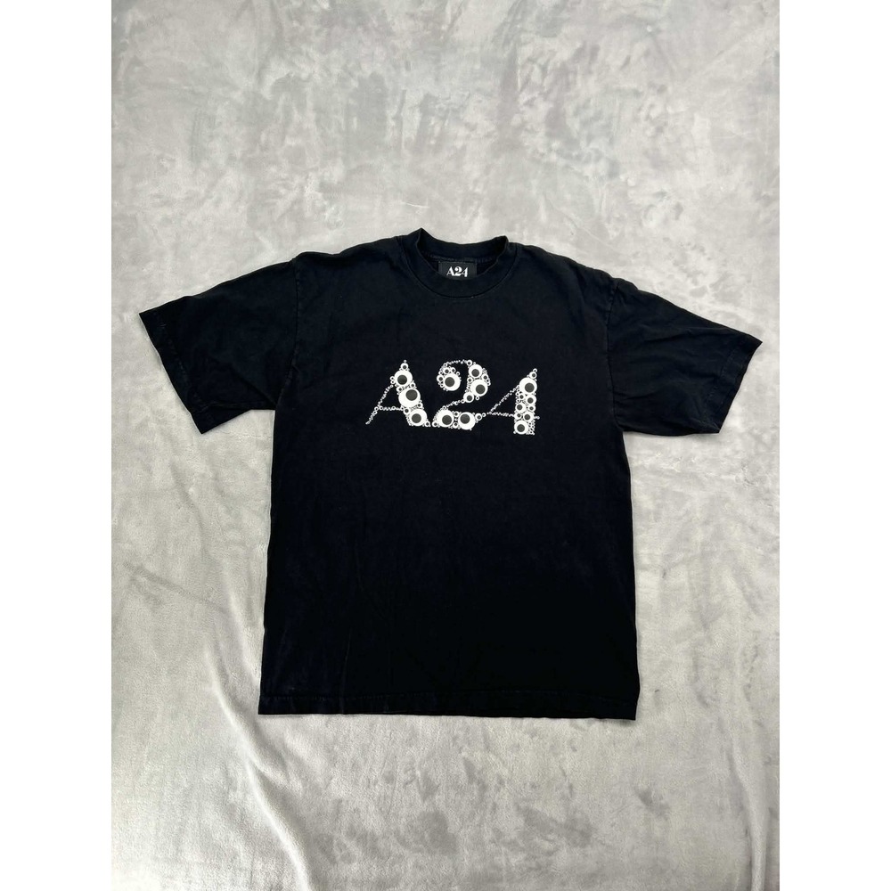 A24 Everything Everywhere All At Once Googly Eye Logo T-Shirt Black Mens M